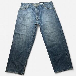 Levi Silver Tab Baggy Fit Y2K Wide Leg Med Wash Mens Jean Size 42 (42x32)